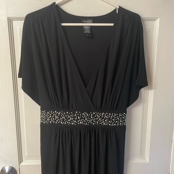Bisou Bisou black cross front plus size dress NWT women’s size 22 - Picture 2 of 11